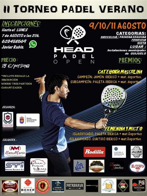 El torneo de pádel comienza esta tarde