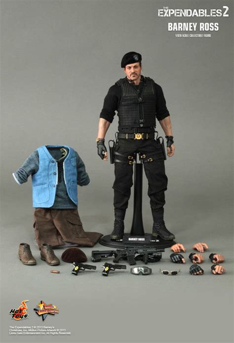 The Expendables 2 Barney Ross 1 6 Figur Hot Toys SPACEart