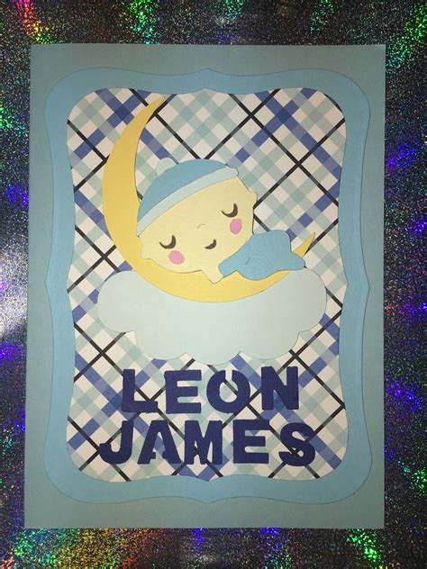 Handmade personalized baby boy card | Personalized baby boy ...