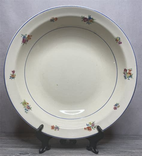 Grand plat faïence semi porcelaine KG Lunéville Faïence Porcelaine