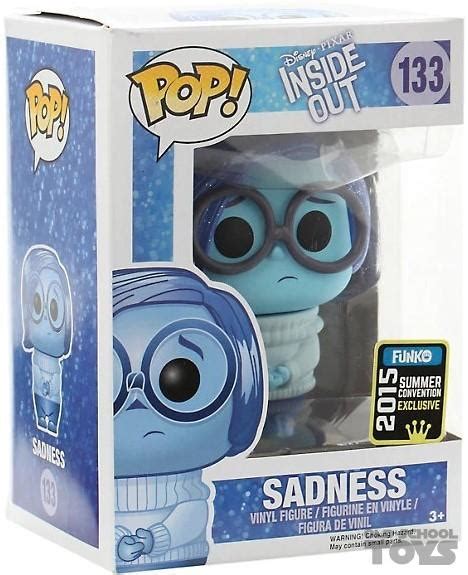 Sadness Inside Out Pop Vinyl Disney Funko Glitter Convention