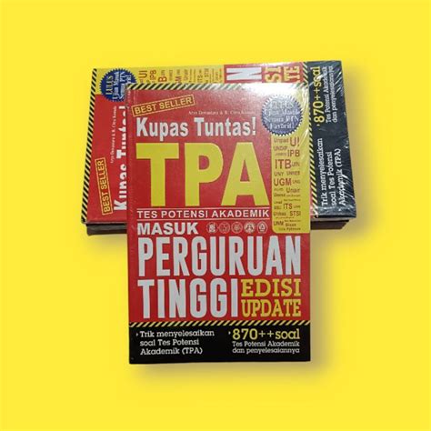 Jual Buku Kupas Tuntas Tpa Tes Potensi Akademik Masuk Perguruan