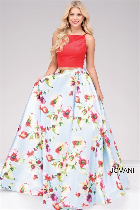 French Novelty Jovani 49990 Two Piece Prom Dress