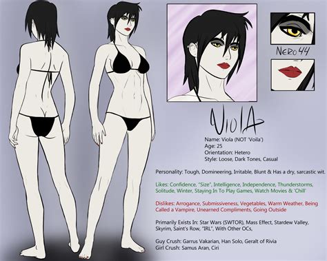 Viola Refsheet By Nero44 Hentai Foundry