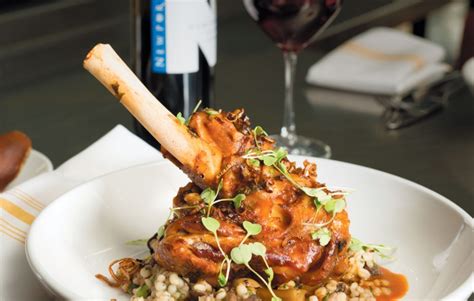 Beer Braised Lamb Shank With Mushroom Barley Pilaf Edible Rhody