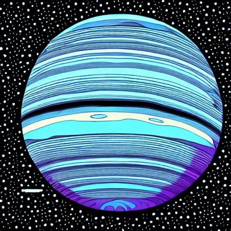 Neptune Planet Drawing