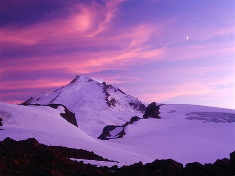 Fondos de pantalla montañas puesta de sol cielo nieve amanecer