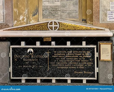 Naples Italy September 27 2023 Tomb Of Father Ruotolo Dolindo