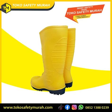 Sepatu Boot Rubber Safety Sni Strength By Petrova Steel Toe