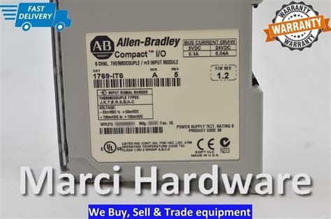 Allen Bradley 1769 IT6 Ser Ser A 6 Ch Thermocouple MV Input Module