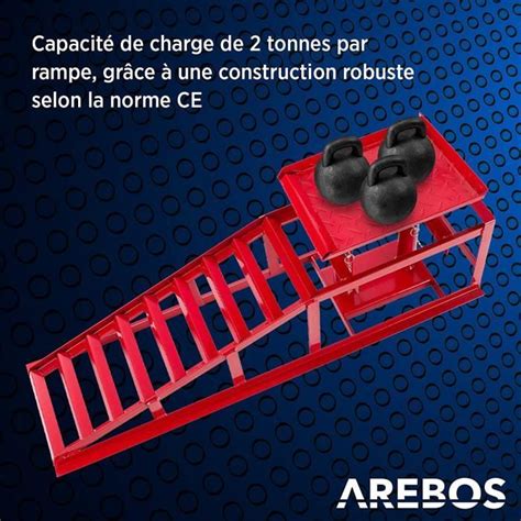 Arebos Rampe De Levage Leve Voiture Voitures V Hicule Kit De