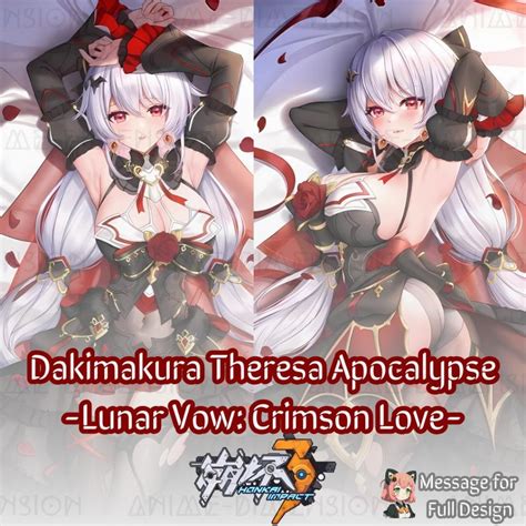 Lunar Vow Crimson Love Dakimakura Theresa Apocalypse Honkai Impact Rd