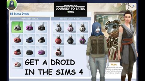 Get A Droid In The Sims 4 Journey To Batuu Tutorial Youtube