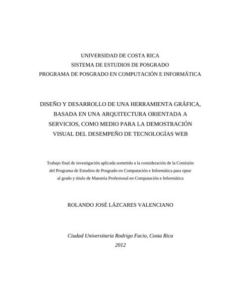 Pdf Dise O Y Desarrollo De Una Herramienta Gr Fica Pci Ucr Ac Cr