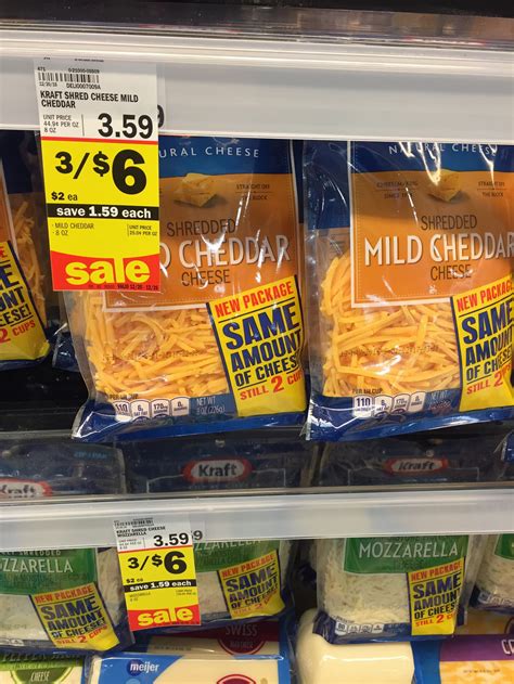 Meijer Deal: Kraft shredded cheese only $1.50