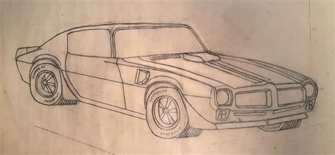 1970 Pontiac Trans Am Coloring Books Coloring Pages Car Design Sketch