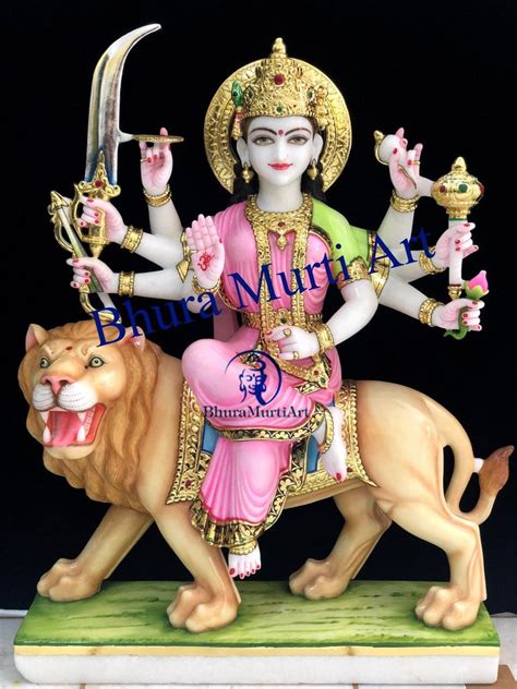 White Marble Durga Mata Statue At Rs Marble Durga Statue In