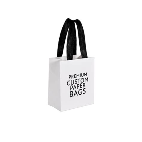 Premium Custom Paper Bags White - Small | NEON Packaging