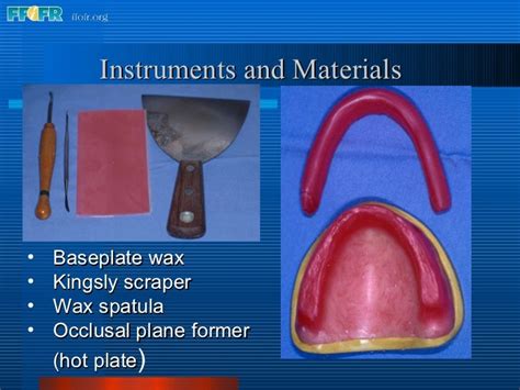 Complete Dentures Record Base And Wax Rim Fabrication Foundation