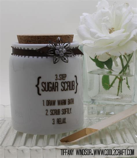 3 Step Sugar Scrub Jar Created At Fill With Your Favorite Sugar Scrub Recipe