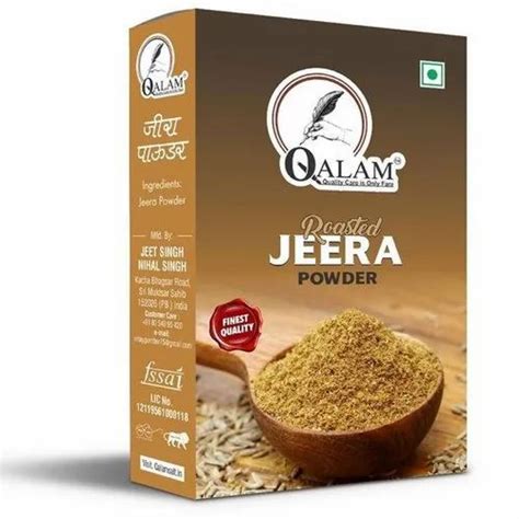 Qalam Roasted Jeera Powder Packaging Type Box Packaging Size 100gm