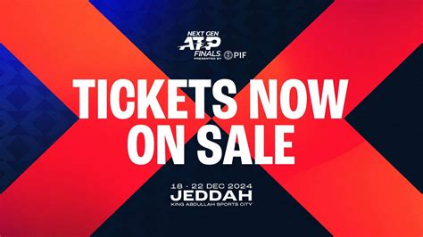 Tickets on Sale for Next Gen ATP Finals presented by PIF in Jeddah ...