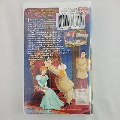 Walt Disneys Cinderella Ii Dreams Come True Vhs Princess Prince