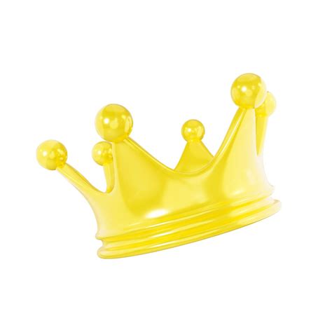 Premium Photo Gold Royal King Crown Isolated 3d Render Symbol Of