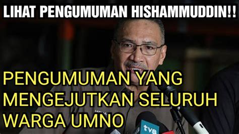 Kenyataan Mengejut Dari Hishammuddin Yang Ramai Tidak Tahurupanya Ini