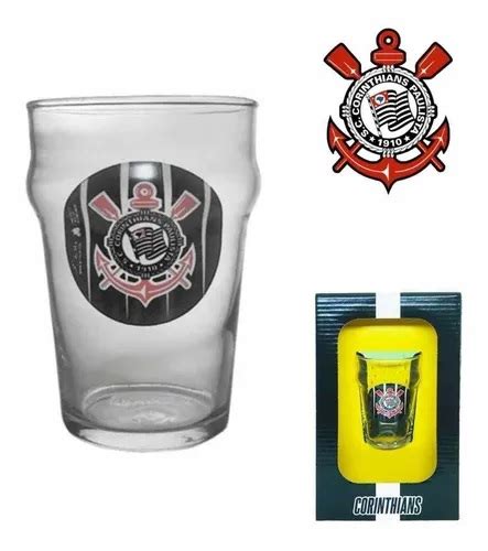 Copo De Vidro Pub Corinthians 200ml Allmix Papelaria Criativa