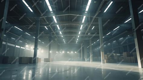 Premium Photo Large Modern Empty Storehouse Warehous Building