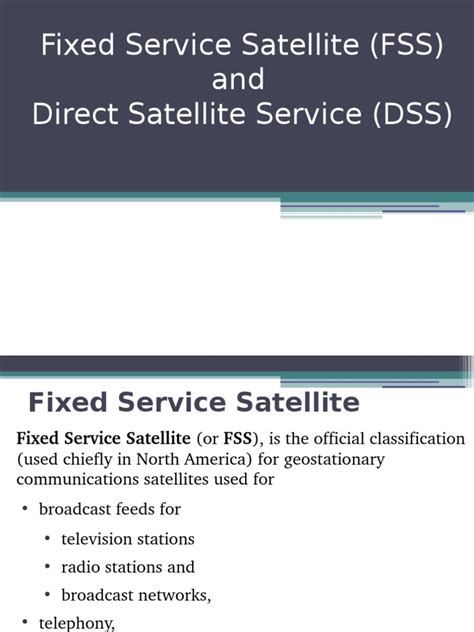 FSS and DSS | PDF | Direct Broadcast Satellite | Communications Satellite