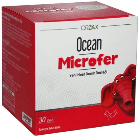 Orzax Ocean Microfer 30 Saşe Demir Takviyesi | Nar Ecza