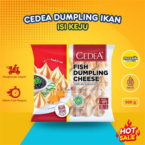 Jual Cedea Dumpling Ikan Isi Keju 500 Gr Fish Dumpling Cheese