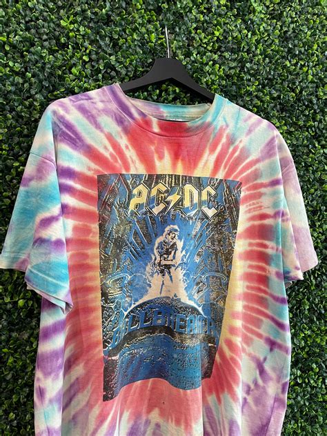 Vintage Acdc Tie Dye Tee Primetime