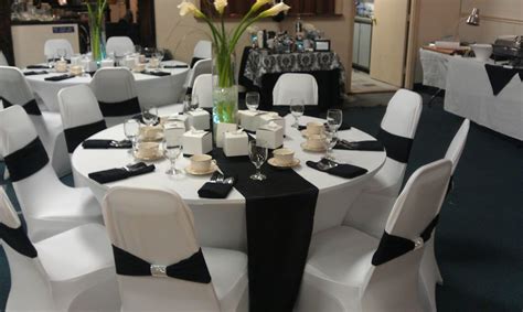 Black And Silver Wedding Reception