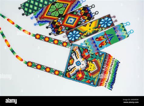 Huichol Beads Bead Art Stock Photo Alamy