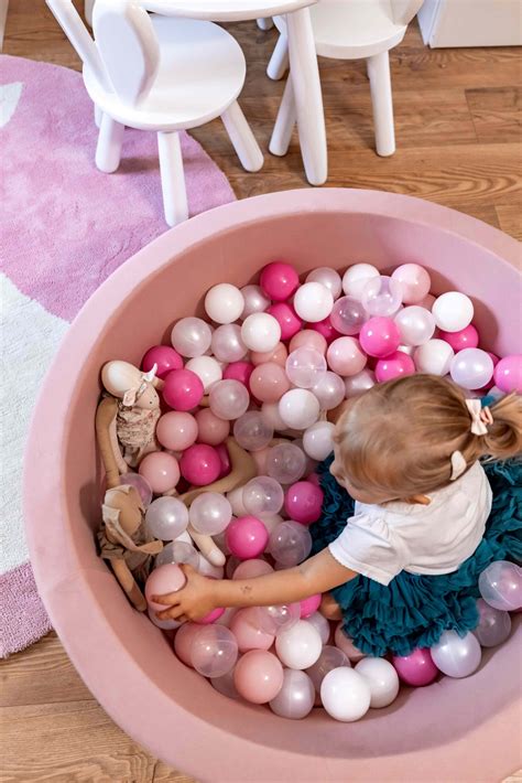 Luna Bambini Bollhav Komplett Med Bollar Rosa Luna Bambini