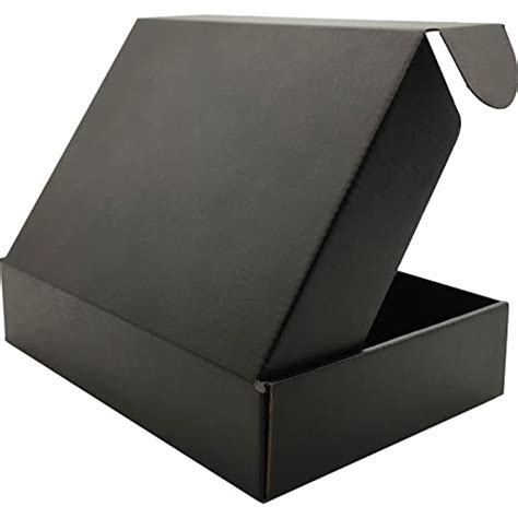 Lmuze Small Black Shipping Boxes For Small Business Pack Of 25 9x6x2