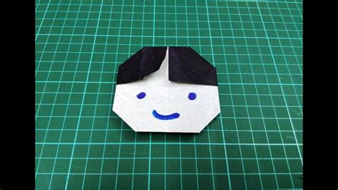 How To Make Origami Paper Boy Face Origami Paper Folding Craft