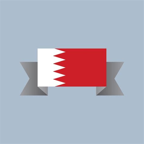 Premium Vector Illustration Of Bahrain Flag Template