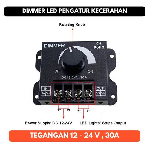 Jual Dimmer A A Led Lampu V V Volt Volt Kecerahan