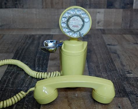 Vintage Rotary Wall Phone Rare Side Mount Receiver Cradle Vintage