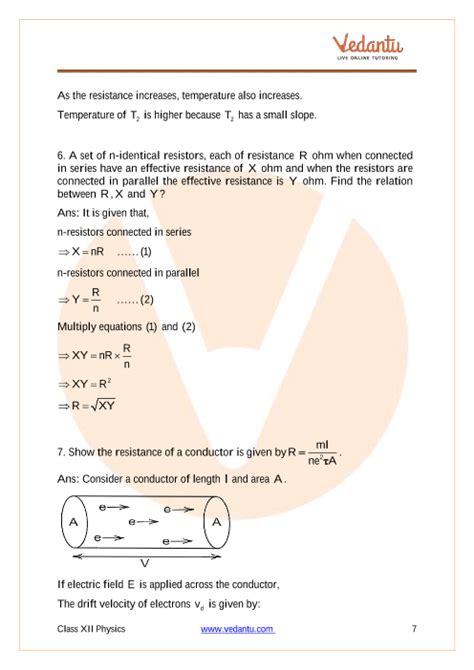 Cbse Class Physics Chapter Current Electricity Important