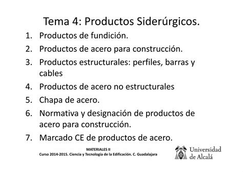 PDF Tema 4 Productos Siderúrgicos PDFSLIDE NET