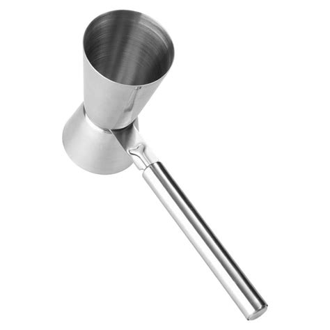 Dosador Duplo Inox Ml Ml Medidor Bebidas Drinks Cabo