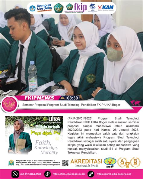 Seminar Proposal Program Studi Teknologi Pendidikan Fakultas Keguruan