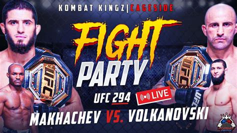 Ufc 294 Fight Party Makhachev Vs Volkanovski 2 One News Page Video