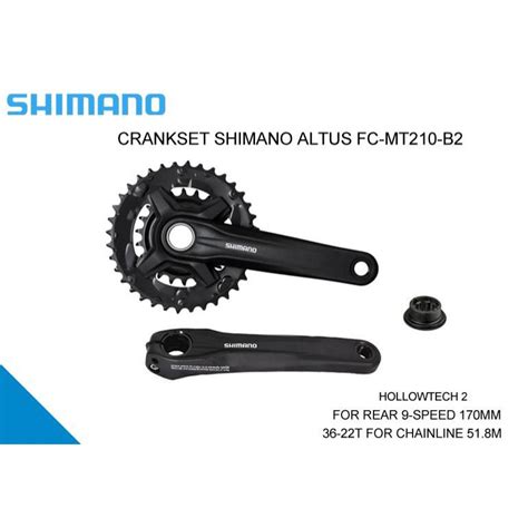 Bielas Shimano Altus FC MT210 B2 de doble velocidad Shopee México