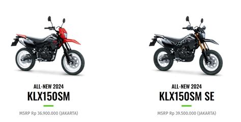 Kawasaki Rilis KLX150SM 2024 KLX150 Super Moto Harga Mulai Rp36 9